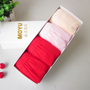 德鹰中老年女士红内裤纯棉三角裤高腰老人短裤全棉裤头老太太奶奶