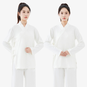 汉服内搭打底衫武当道袍里衣练功太极服改良贴身上衣男女款内衣服