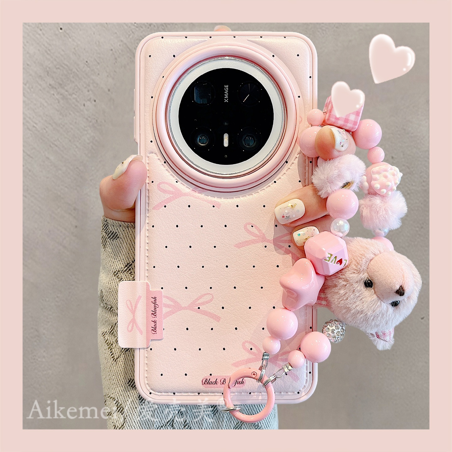 适用华为mate70pro+卡通手机壳女