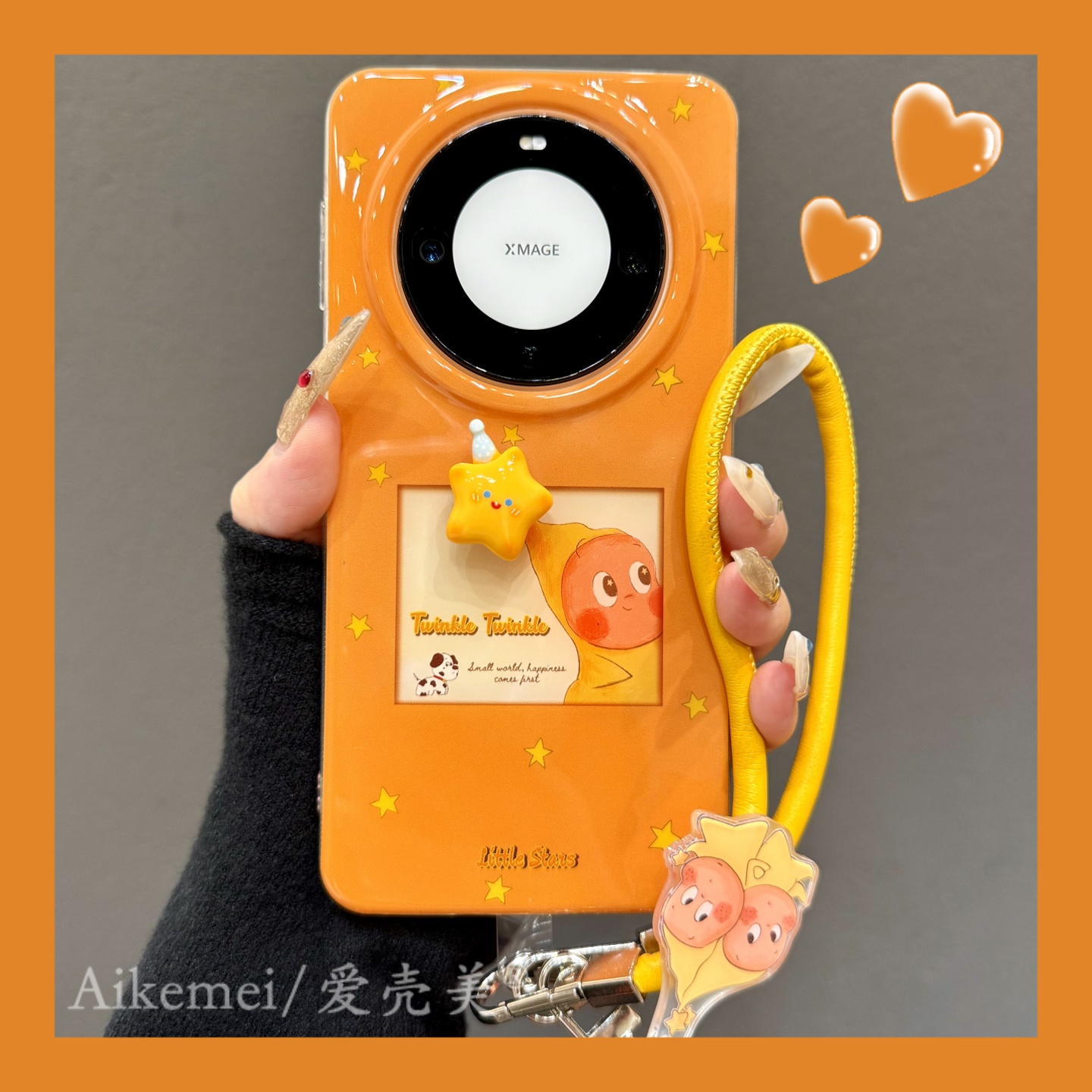 适用华为mate70pro+卡通手机壳女