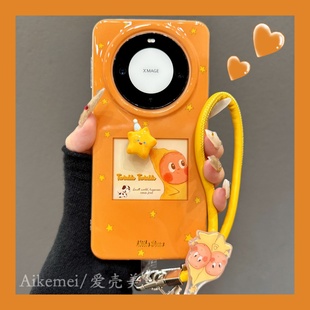 全包防摔男女款 Pura80pro p70p 手机壳韩系ins卡通可爱相框mate60pro腕带挂绳mt70双层新款 适用华为mate70pro