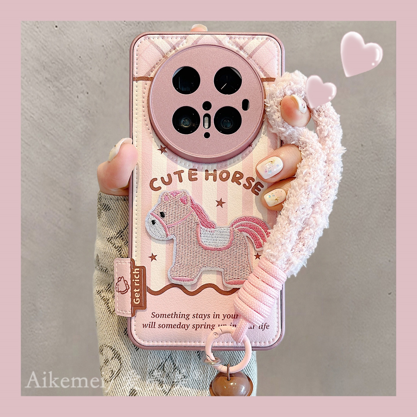 适用华为mate70pro+卡通手机壳女