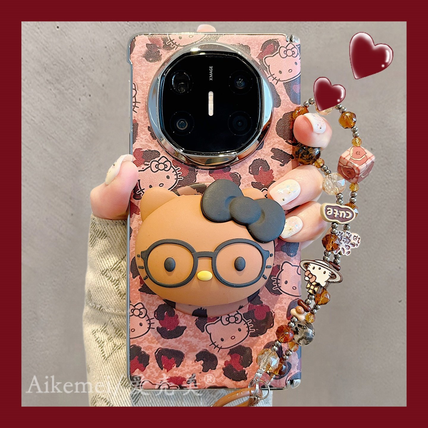 适用华为mateX6折叠屏手机壳秋冬复古豹纹黑皮小猫硅胶磁吸支架MateX5x3典藏版链条挂绳N5皮套中轴翻盖防摔女,3C数码配件,手机保护套/壳,淘宝优惠券,粉丝福利购,淘宝优惠卷