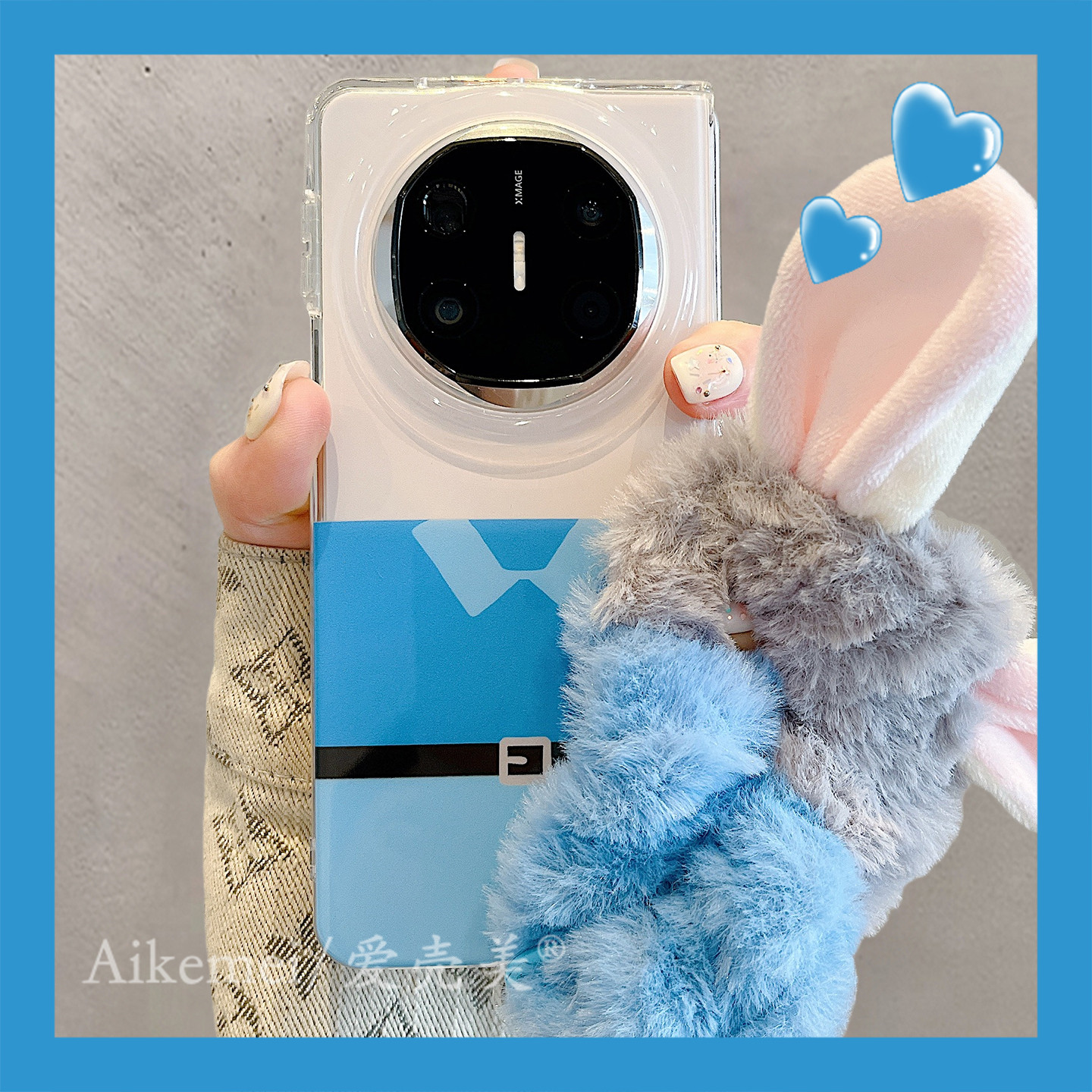 适用华为mateX6新款折叠屏手机壳创意拼色卡通可爱兔子狐狸MateX5典藏版个性matex3发圈手绳防摔男女情侣新款,3C数码配件,手机保护套/壳,淘宝优惠券,粉丝福利购,淘宝优惠卷