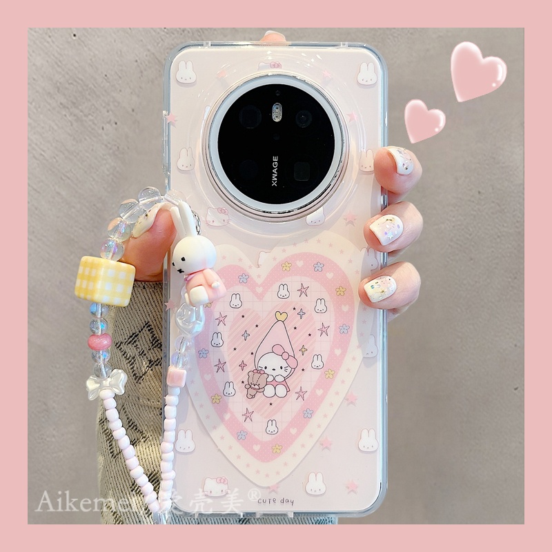 适用华为mate70pro+卡通手机壳女