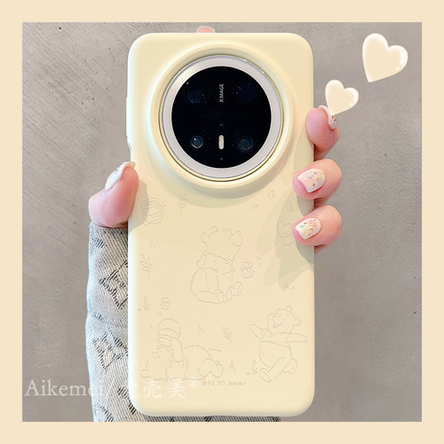 适用华为mate70pro+卡通手机壳女
