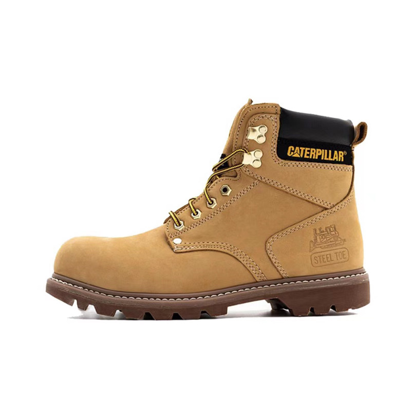cat卡特高帮靴工装靴休闲男鞋钢头铁头大黄靴 p703376原1398