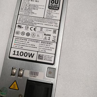 DELL R620 R720 R820 服务器电源 1100W L1100E-S0 0NTCWP 0GYH9V
