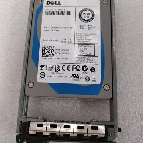 Dell 200G SAS 6G企业级 2.5寸 200GB SSD固态硬盘 6R5R8 LB206M