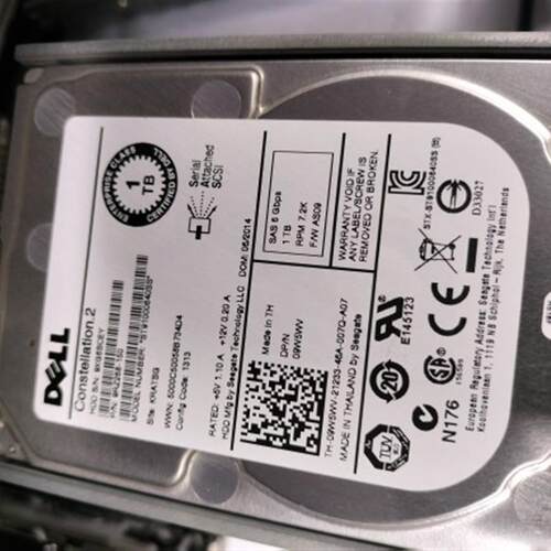 DELL 09W5WV 9W5WV ST91000640SS 9RZ268-150 1T 1TB SAS 2.5硬盘