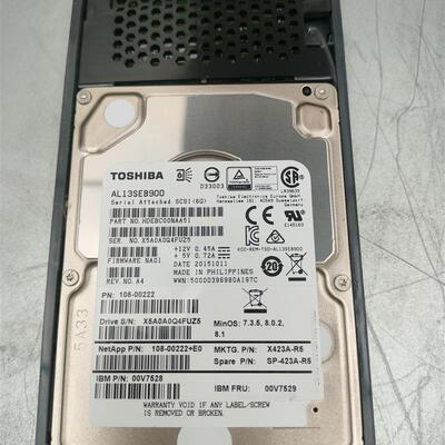 NetApp X423A-R5 硬盘 900G 10K 2.5 SAS DS2246,FAS2240,R6