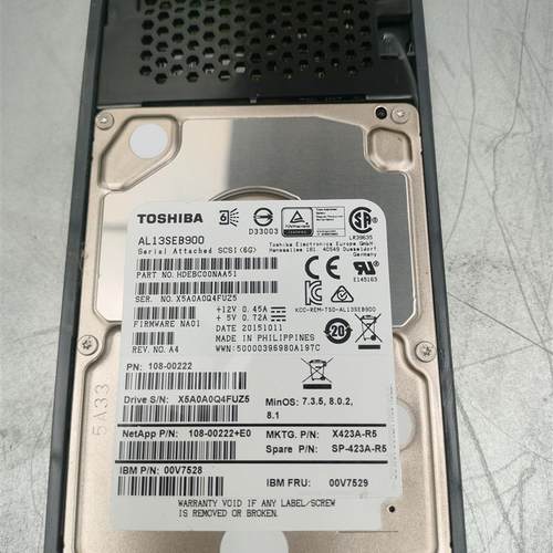 NetApp X423A-R5 硬盘 900G 10K 2.5 SAS DS2246,FAS2240,R6