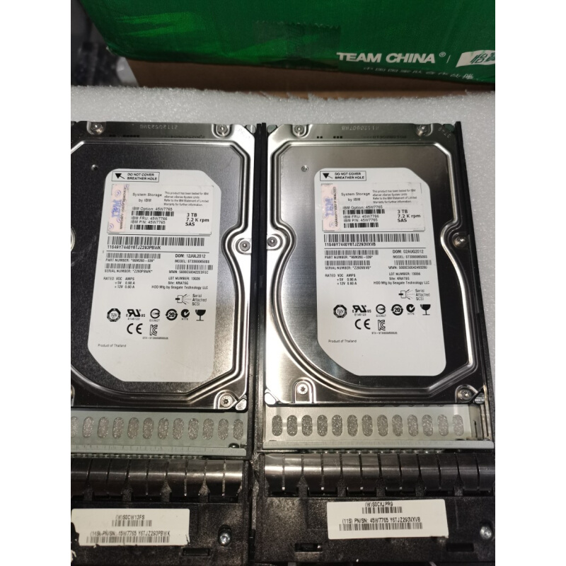 IBM 45W7766 45W7765 9SM260-039 3TB SAS 6Gb 3.5 SAS XIV存储