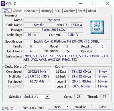 SA5112M5 1U服务器/双28核正式铂金P-8136 CPU/10盘2.5寸U.2