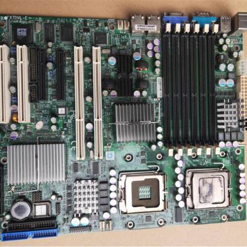 SUPERO超微 X7DVL-E REV:1.21 771双网口工作站电脑工控设备主板