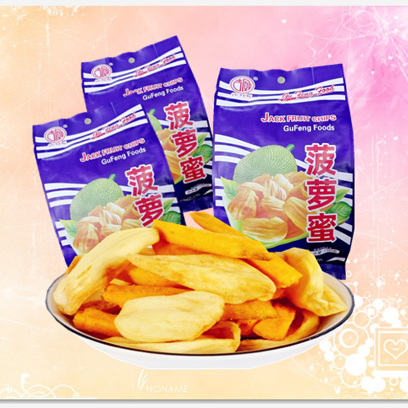 古凤菠萝蜜果干零食150克云南休闲小零食菠萝蜜果干开袋即食包邮