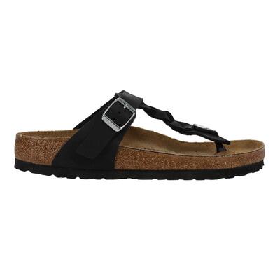 代购Birkenstock女士人字拖透气轻便柔软支撑脚弓编织油蜡皮