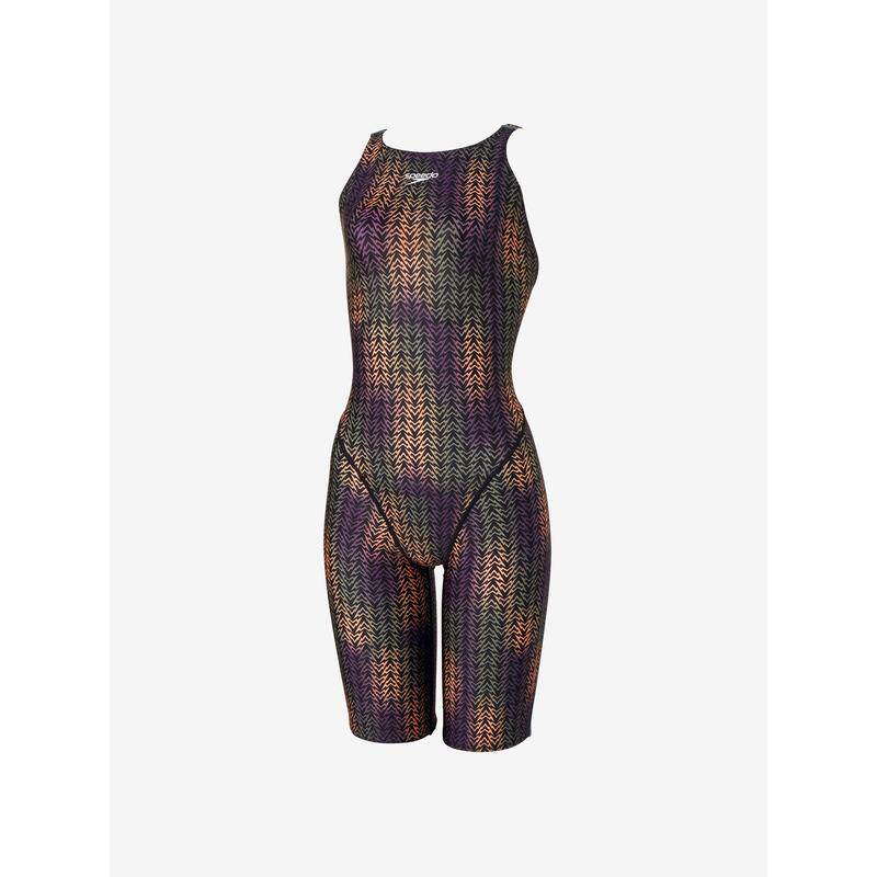 代购Speedo速比涛女士泳衣速干防泼水印花紧身游泳训练连体爆款