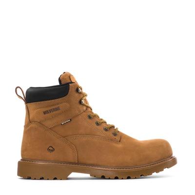 代购代购Wolverine男士工装鞋防水防滑保暖工作靴中帮系带男靴