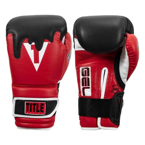 代购Title Boxing男女拳套防护减伤皮革加厚训练格斗拳击手套