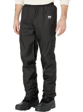 代购Helly Hansen海丽汉森男士雨裤防水防风黑色直筒户外工作