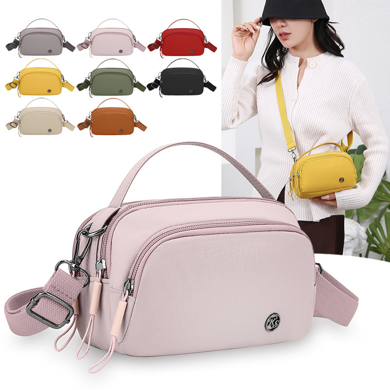 小包包女2024新款时尚单肩斜挎包休闲洋气简约纯色手提手拎小方包