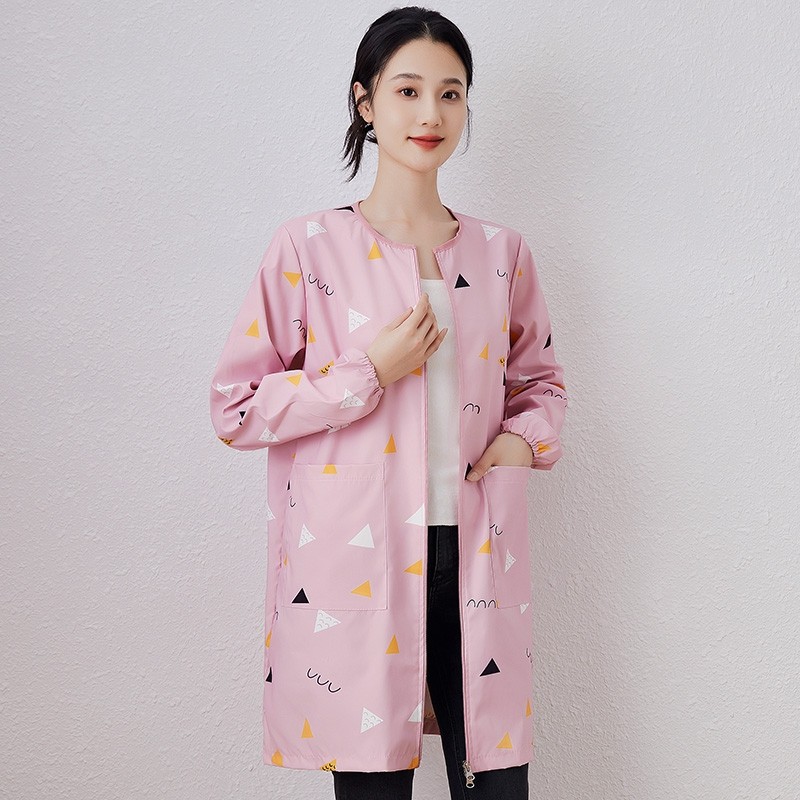 大人防水罩衣女秋冬防脏美发罩衫厨房家用做饭长袖围裙时尚工作服,童装/婴儿装/亲子装,反穿衣/罩衣,淘宝优惠券,粉丝福利购,淘宝优惠卷