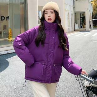 韩版 小个子面包服2025新款 高级感宽松加厚保暖外套 羽绒服冬季 短款