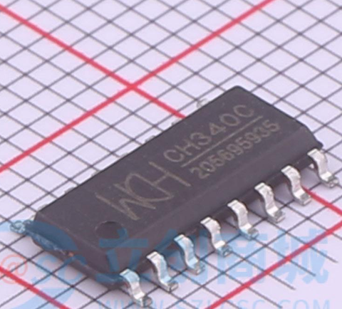 CH340C USB转串口芯片CH340收发器USB 2.0贴片SOP-16 2Mbps USB转