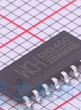CH340C USB转串口芯片CH340收发器USB 2.0贴片SOP-16 2Mbps USB转