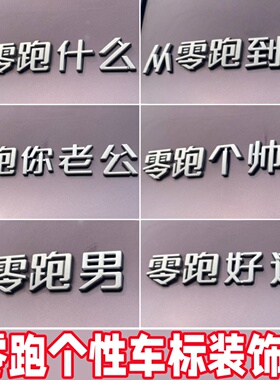 【零跑装饰贴】新款全系个帅哥老公跑什么A100/B/C/Lafa5搞笑车贴