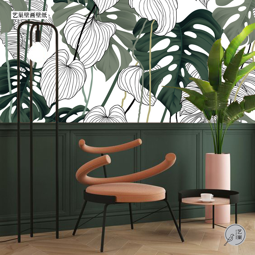 黑白素描墙纸多少钱 黑白素描墙纸优惠券免费领取 有条鱼