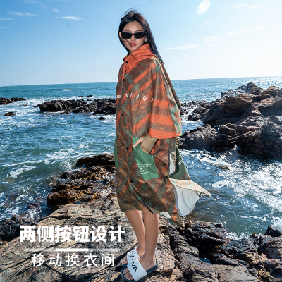 NuJune防风速干吸水斗篷潜水冲浪