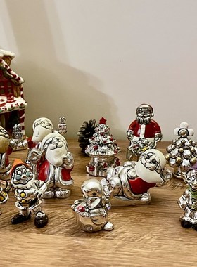 东西在场 出口欧美 镀银925 可爱卡通圣诞系列 居家装饰 饰品