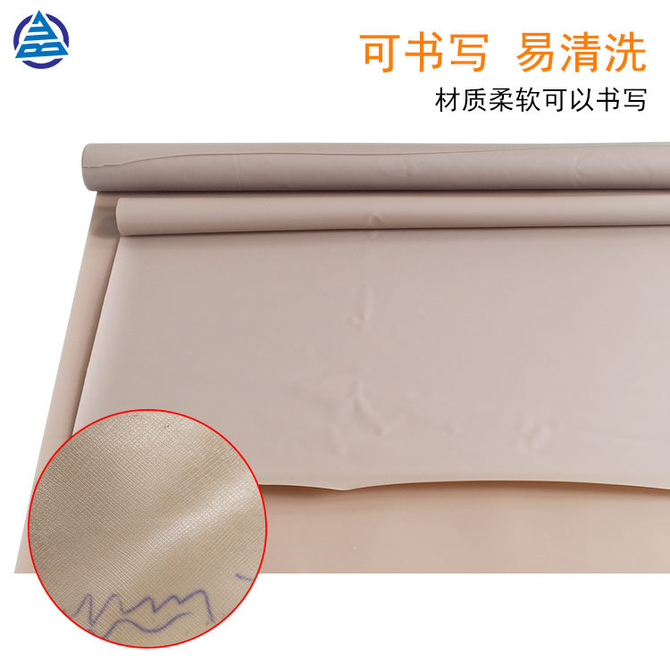 PVC假发头皮胶柔软防水义乌假发套材料弹性PVC皮革纹压纹膜