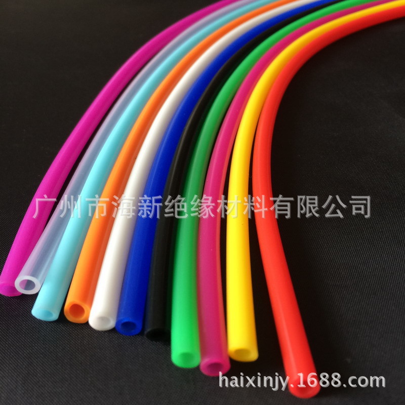 海新耐高温硅胶软管 绿色环保胶管食品级内径6外径8mm彩色硅胶管