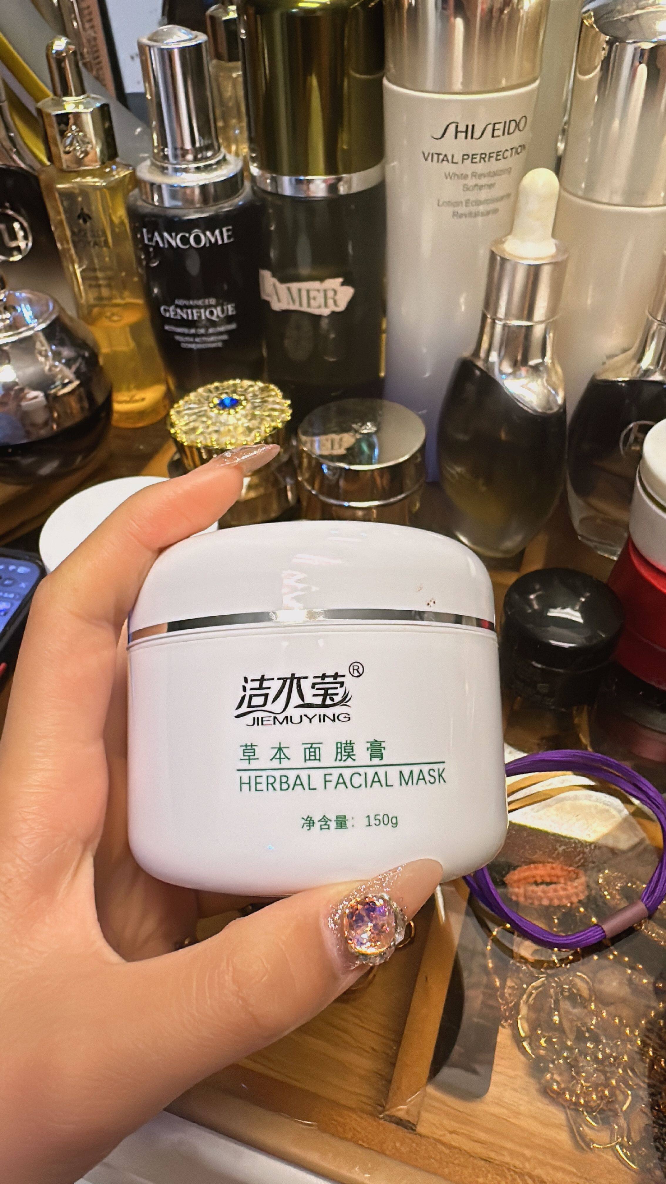 洁木莹草本调理面膜膏草本面膜淡痘印痘痘粉刺闭口