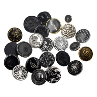 金属扣上衣女毛呢大衣扣风衣纽扣圆形衣服装 西服纽扣 饰钮扣西装