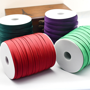 旗袍包边条滚边条 压边服装镶边衣服辅料色丁布料丝带免烫真丝带