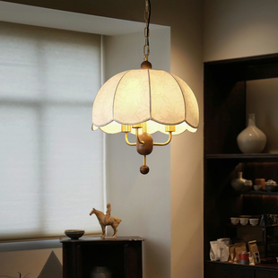 西早新款 客厅主卧餐桌吧台灯 法式 复古风卧室吊灯中古设计师美式