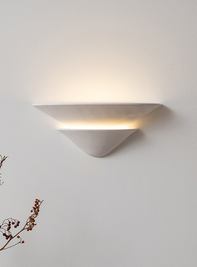 美式vc法式客厅餐厅走廊石膏壁灯设计师复古别墅楼梯间卧室侘寂灯