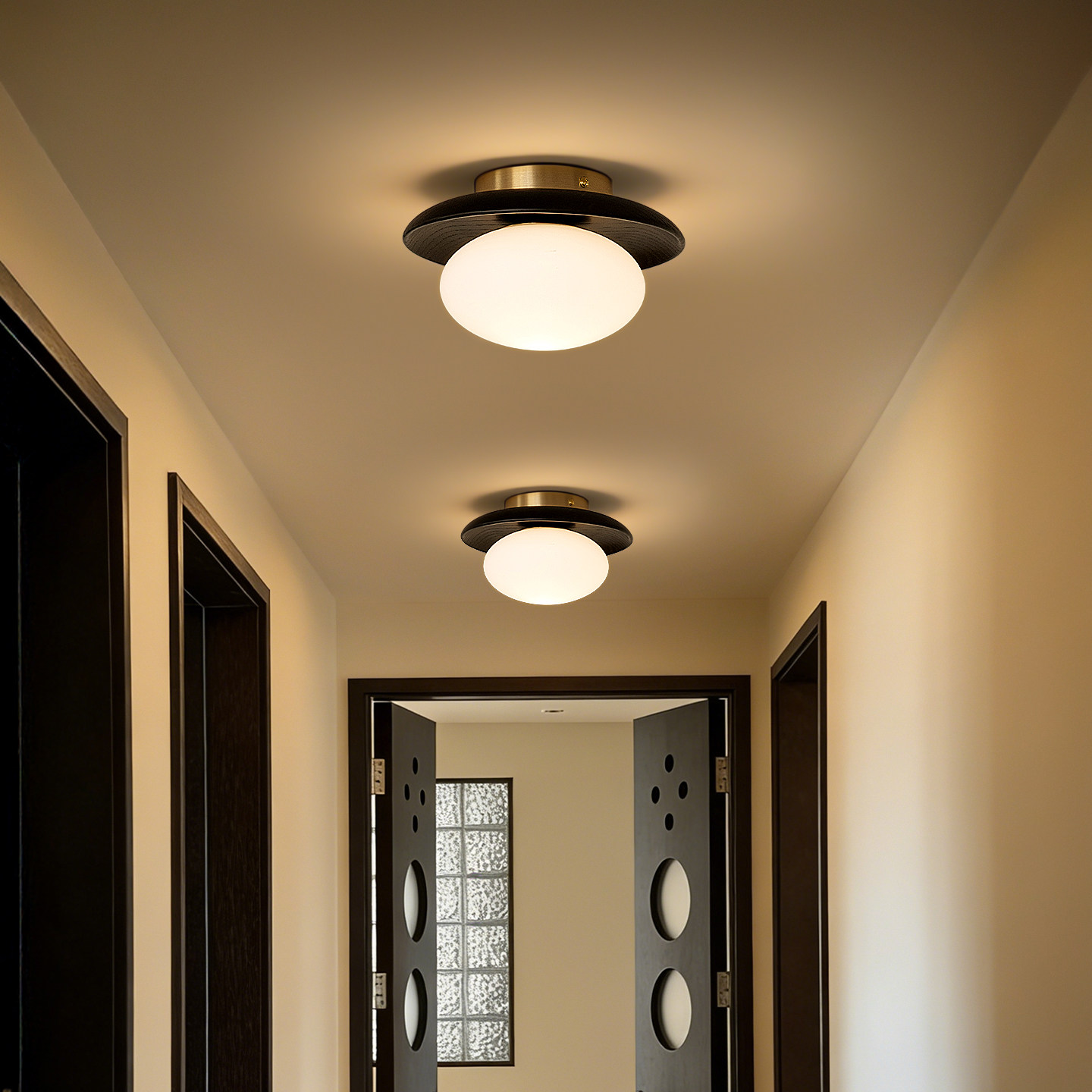 西早汤圆过道吸顶灯玄关走廊中古风法式入户高级感新款壁灯实木灯,家装灯饰光源,厨卫/阳台/玄关/过道吸顶灯,淘宝优惠券,粉丝福利购,淘宝优惠卷