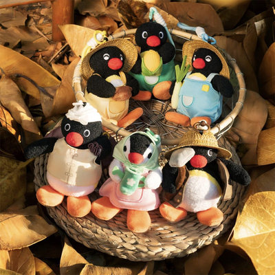 优迈正版Pingu开心农场毛绒盲盒