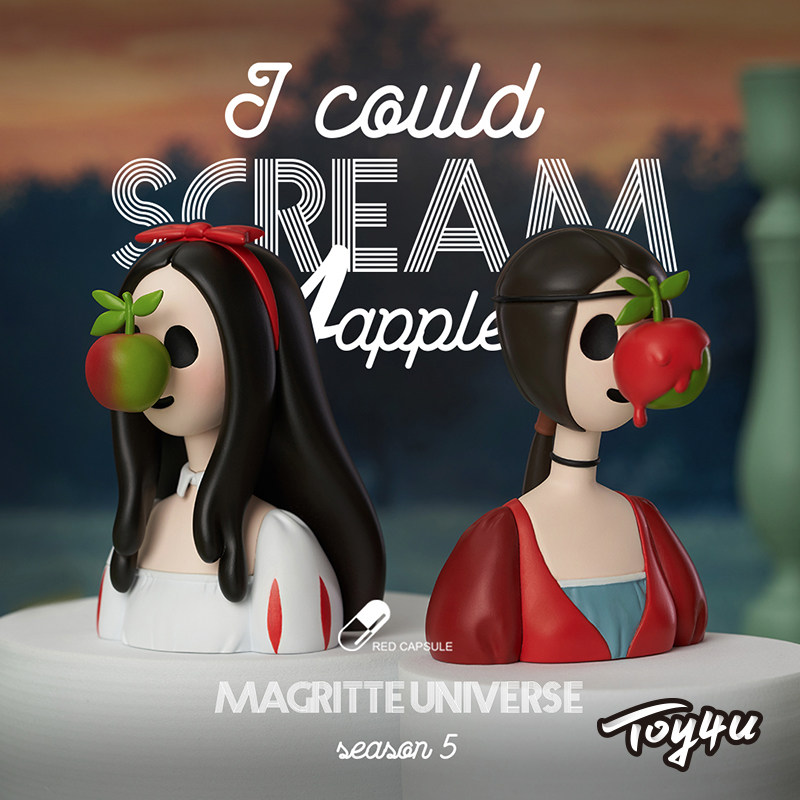 红胶囊世界名画盲盒第五弹无声呐喊5代公仔潮玩手办车载摆件礼物