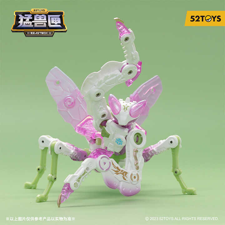 52TOYS猛兽匣莲花兰花螳螂蒸汽波同款变形玩具模型潮玩机甲手办