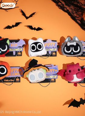 正版罗小黑战记2万圣节系列patch毛绒徽章盲盒公仔动漫周边