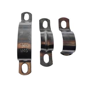 加厚骑马卡单边卡304不锈钢管卡欧姆卡U型1.5mm厚2.0mm厚马鞍卡