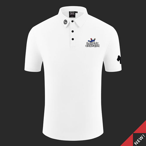 高尔夫男短袖简约运动球衣夏季golf衣服速干薄款T恤翻领上衣