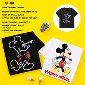 儿童米奇短袖 上衣潮T 男童女童米老鼠宝宝套装 t恤纯棉2025夏装 新款