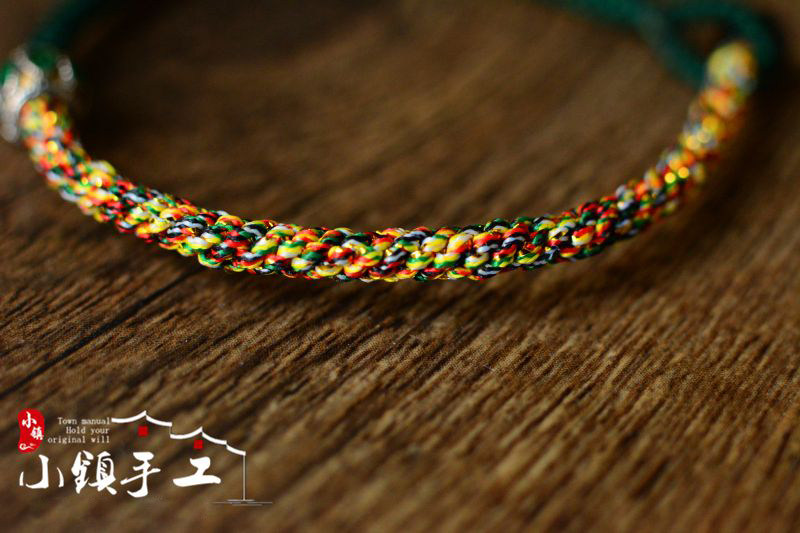 HUANBI - MID-AUTUMN FESTIVAL COLORFUL LINE BRACELET COUPLE BRACELET DIY BRAIDED ROPE MATERIAL PACKAGE VALENTINES GIFT HAND-BRAIDED ROPE